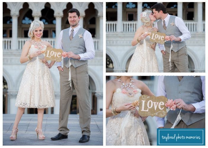 Las Vegas Vow Renewal on the Strip with DIY Details