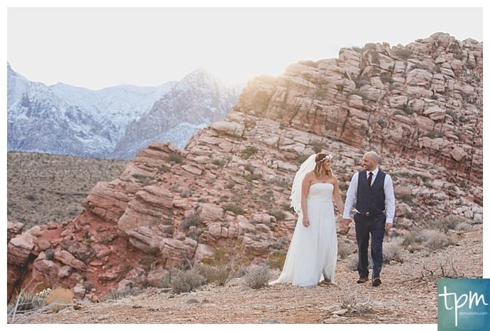 Red Rock Canyon Winter Wedding