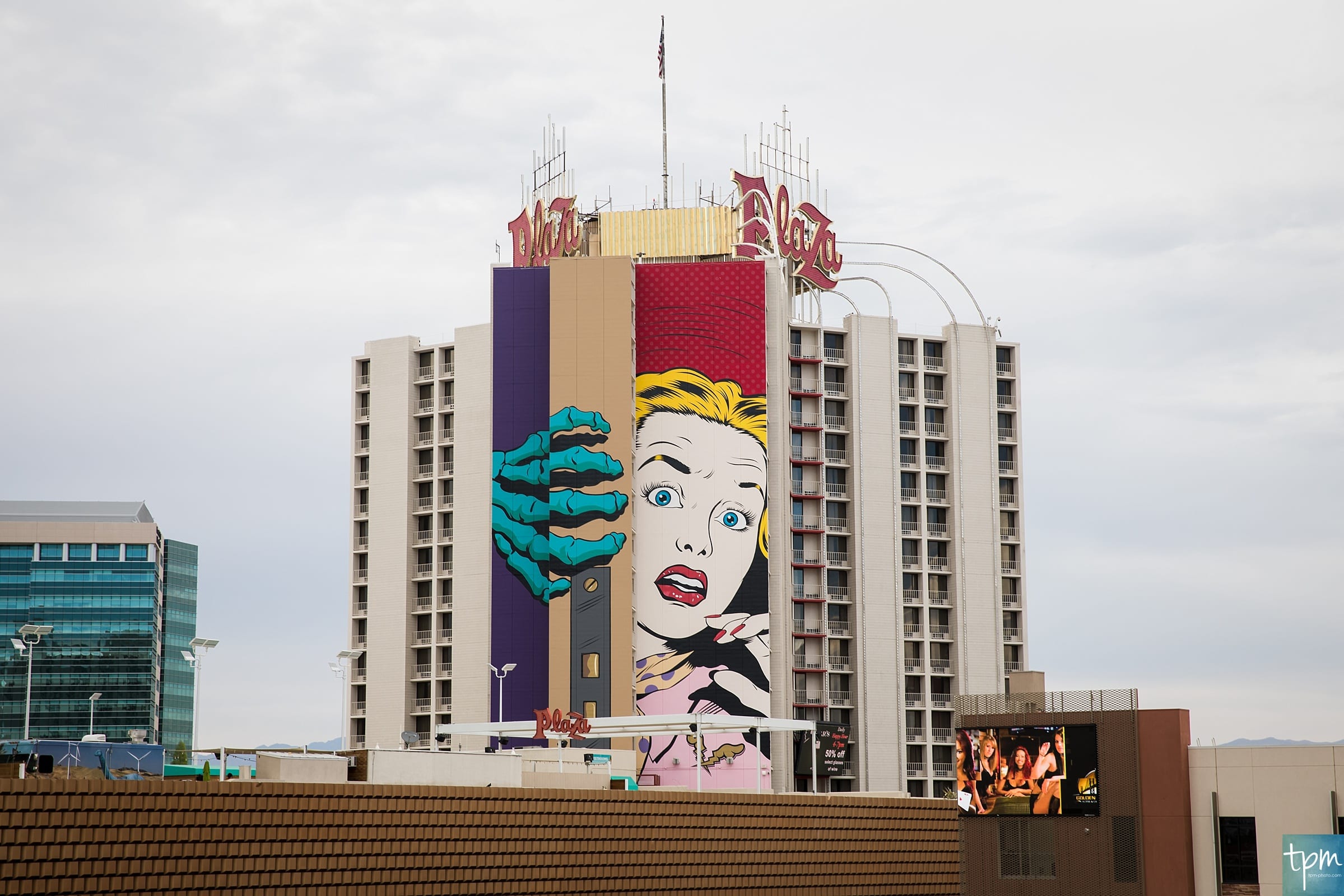 D*Face, Plaza Hotel, Taylored Photo Memories, Las Vegas Murals