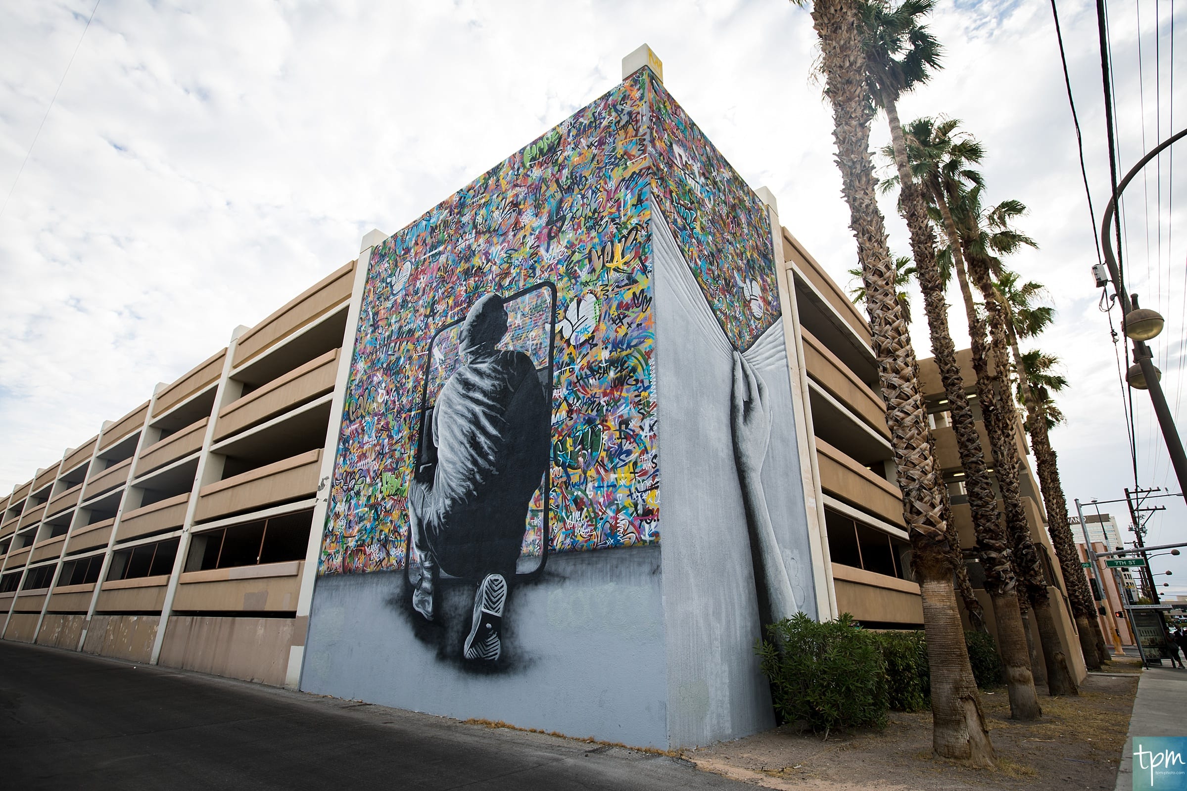 Martin Whatson, Cortez Parking Garage, Taylored Photo Memories, Las Vegas Murals