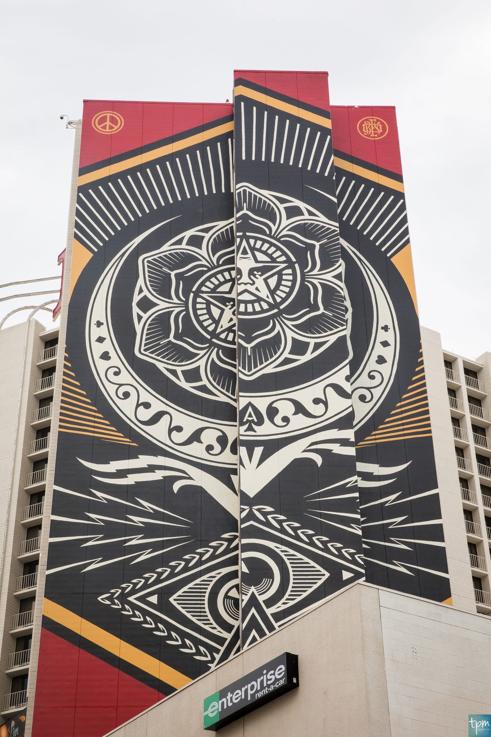 Shepard Fairey ,Plaza Hotel, Taylored Photo Memories, Las Vegas Murals